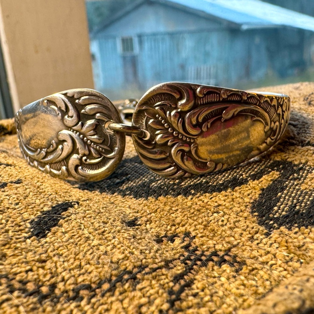 Rodger’s Antique 1881 silverware bracelet